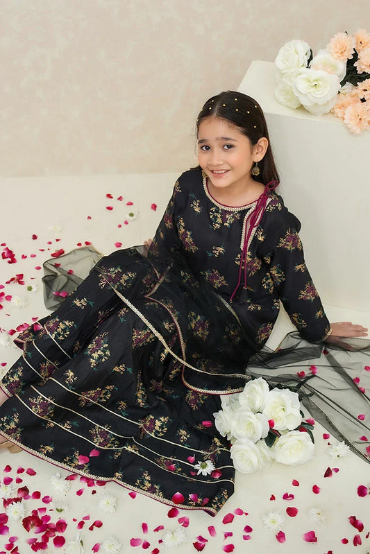 Modest - Girls Printed 3 Piece Rawsilk