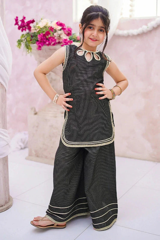 Modest - Toddlers Black Cotton Lawn Set - 3 Piece