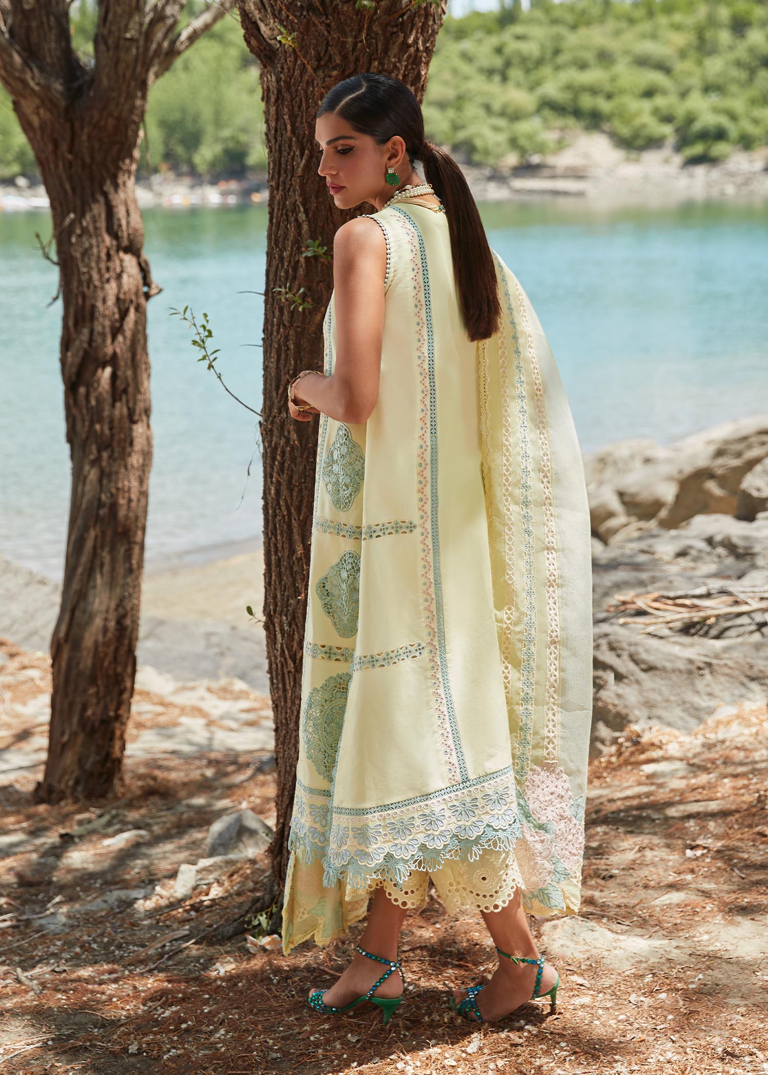 Picture of <!--ahs-->Crimson - 7B Medley Of Lace Luxury Lawn Collection - Available at Raja Sahib