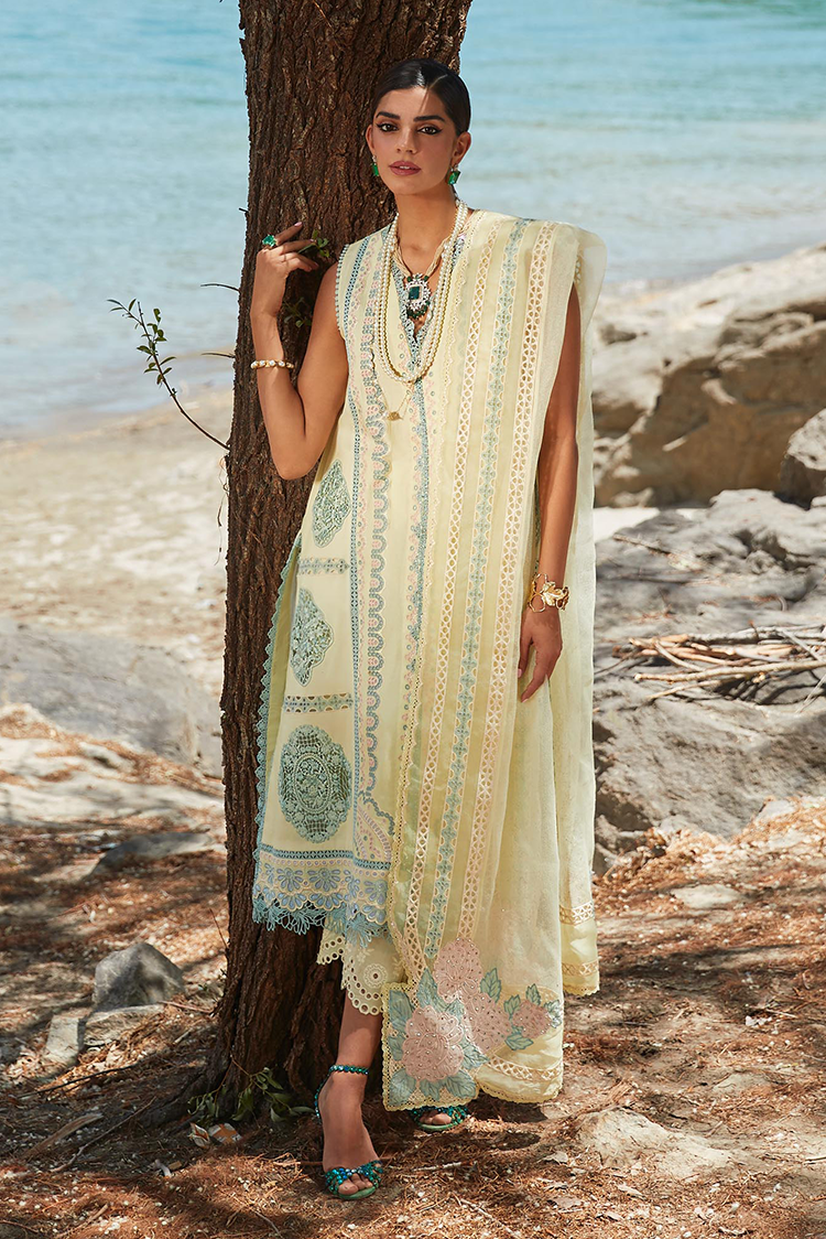 Picture of <!--ahs-->Crimson - 7B Medley Of Lace Luxury Lawn Collection - Available at Raja Sahib