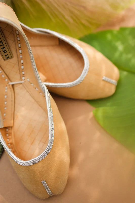 Chapter 13 - Micro Velvet Khussa - Butter Yellow