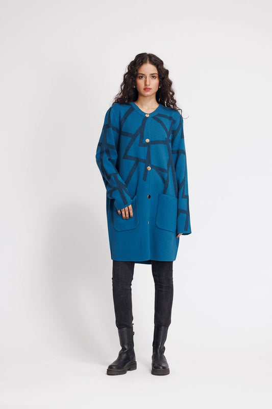 Ellena - Round Neck Cardigan Sweater