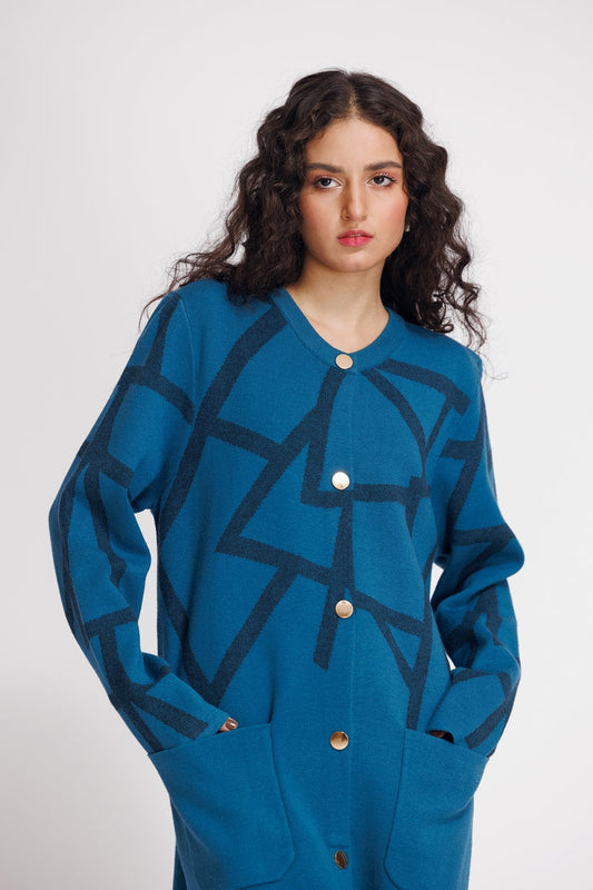 Ellena - Round Neck Cardigan Sweater