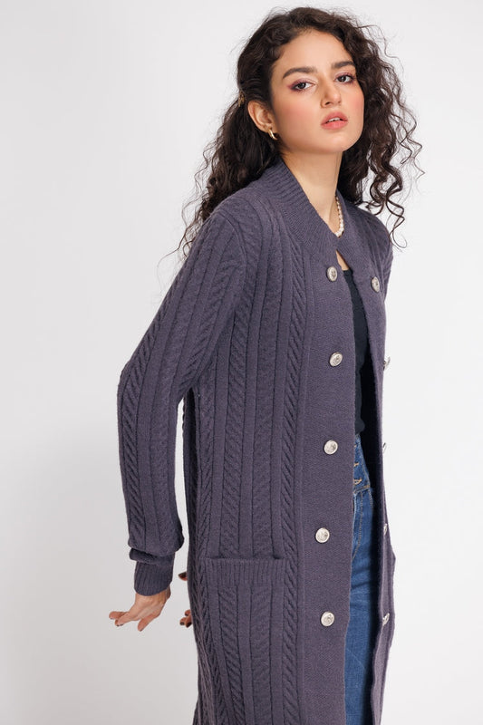 Ellena - Round Neck Cardigan Sweater