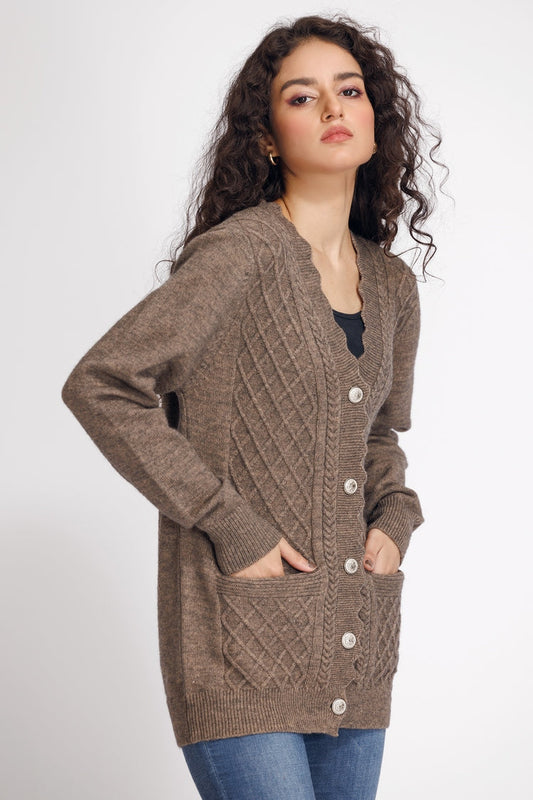 Ellena - V-Neck Cardigan Sweater