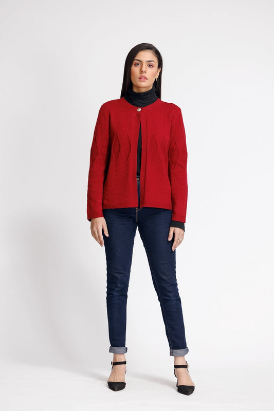 Ellena - Round Neck Cardigan Sweater
