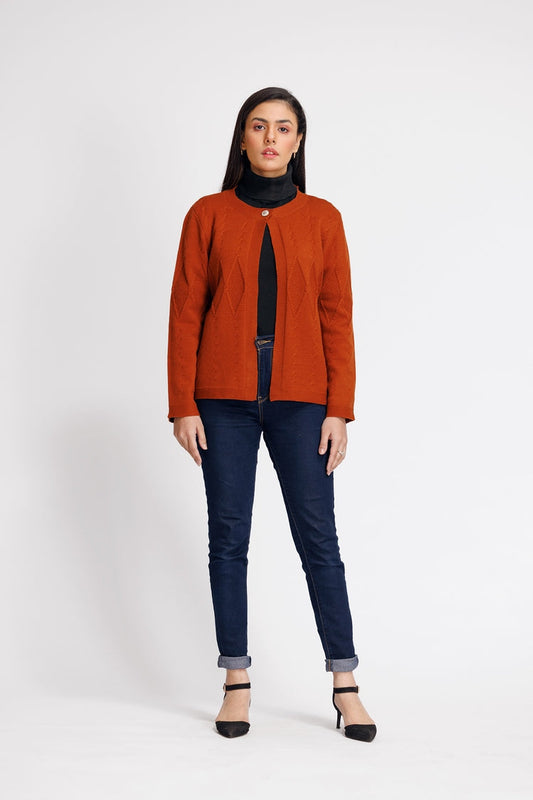 Ellena - Round Neck Cardigan Sweater