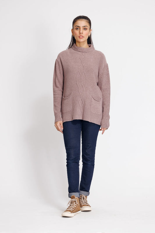 Ellena - Turtle Neck Pullover Sweater
