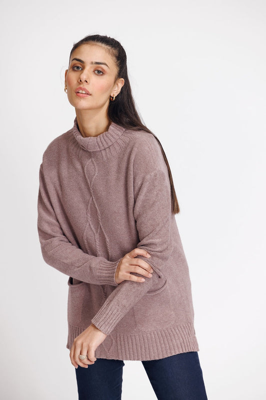 Ellena - Turtle Neck Pullover Sweater