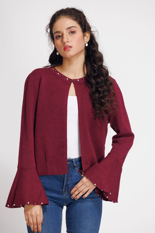 Ellena - Round Neck Cardigan Sweater