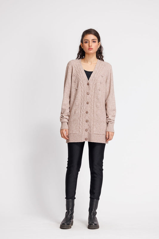 Ellena - V-Neck Cardigan Sweater