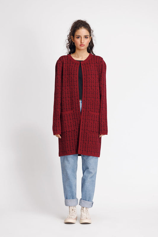 Ellena - Round Neck Cardigan Sweater