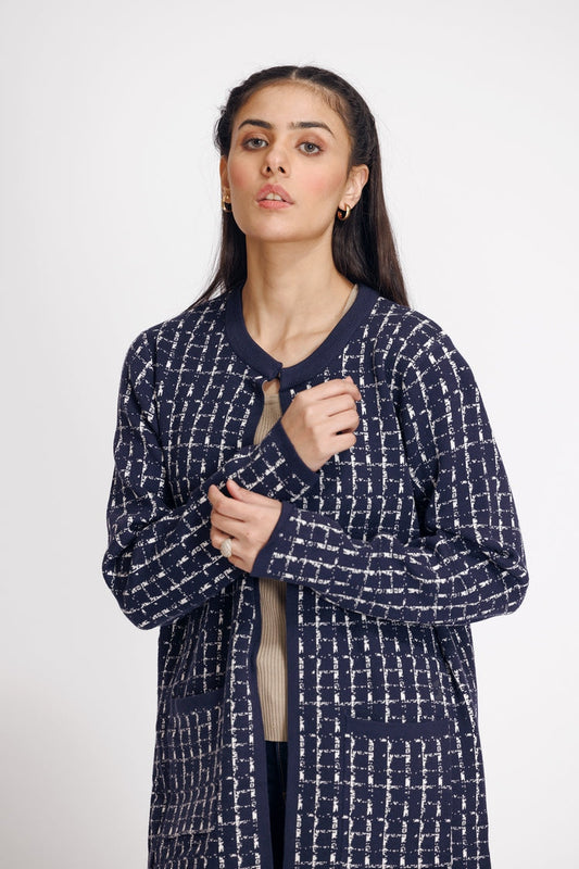 Ellena - Round Neck Cardigan Sweater