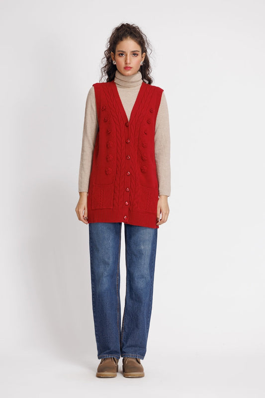 Ellena - V-Neck Cardigan Sweater