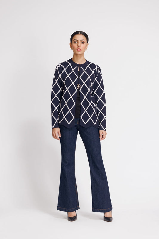 Ellena - Round Neck Cardigan Sweater