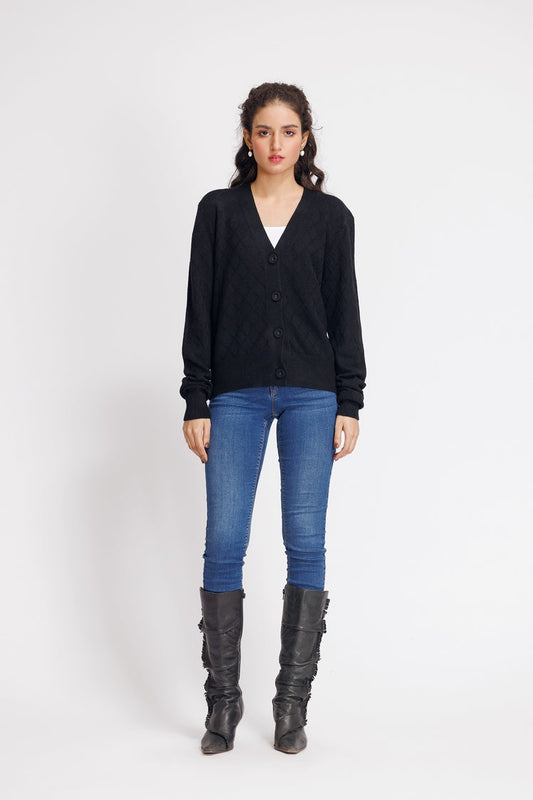Ellena - V-Neck Cardigan Sweater