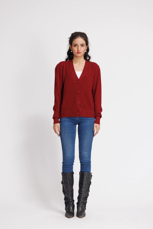 Ellena - V-Neck Cardigan Sweater