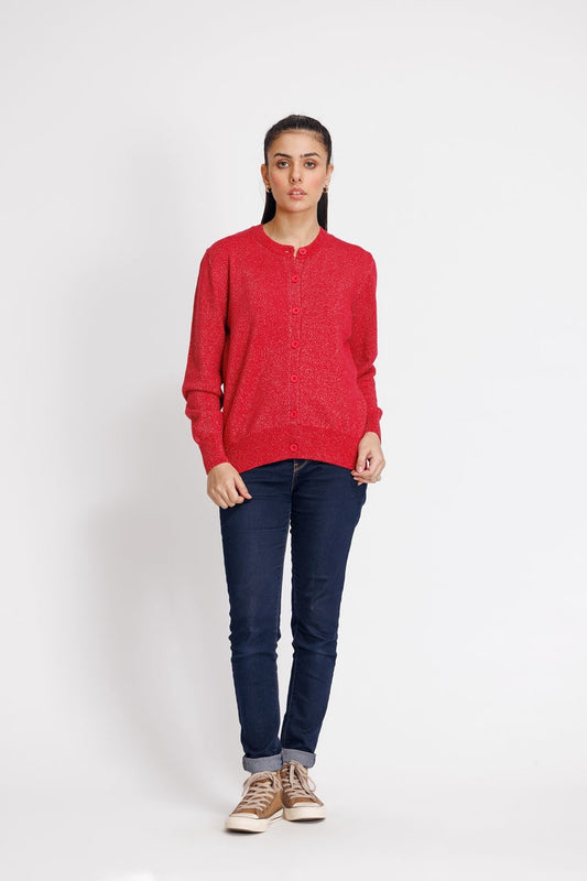 Ellena - Round Neck Cardigan Sweater