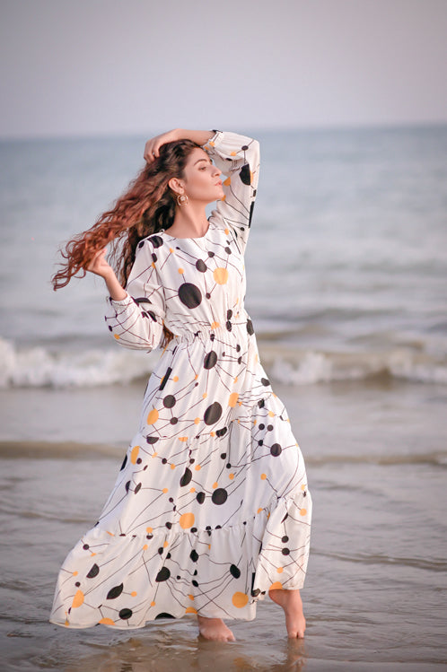 Ellena - Printed Georgette Dress