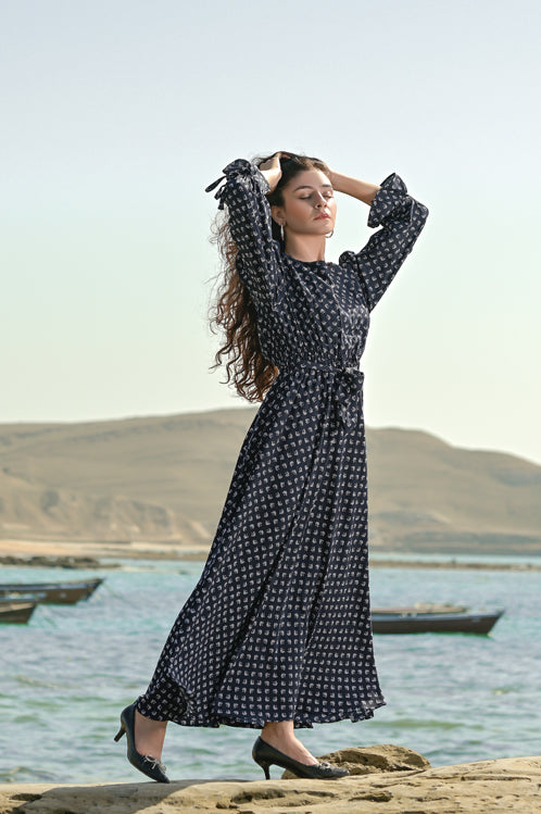 Ellena - Printed Georgette Dress