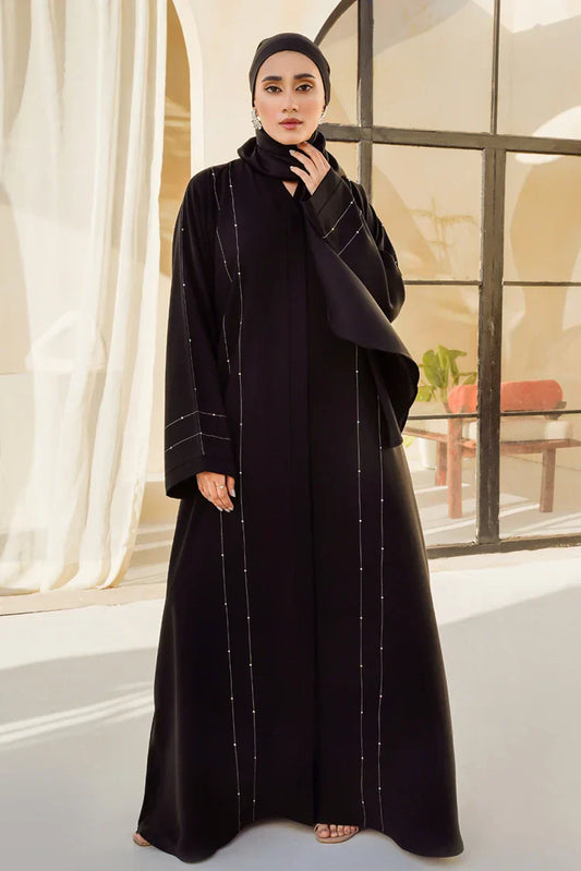 Divinely Crafted - Hareer Abaya - Buttoned Up