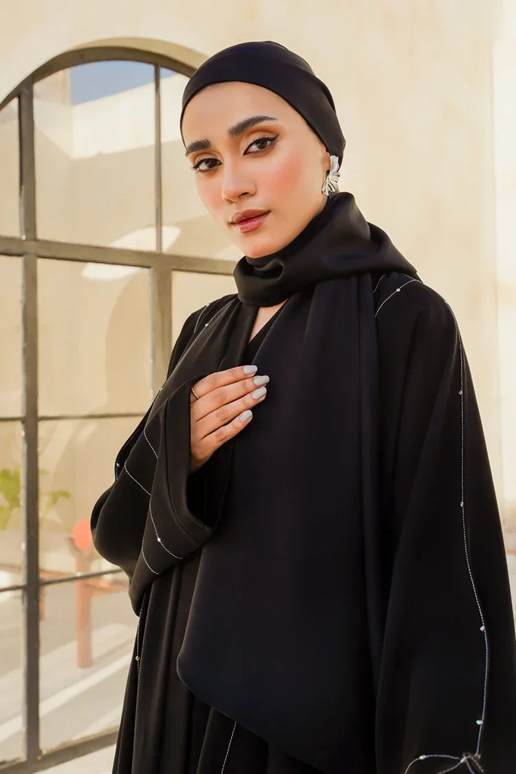 Divinely Crafted - Hareer Abaya - Buttoned Up