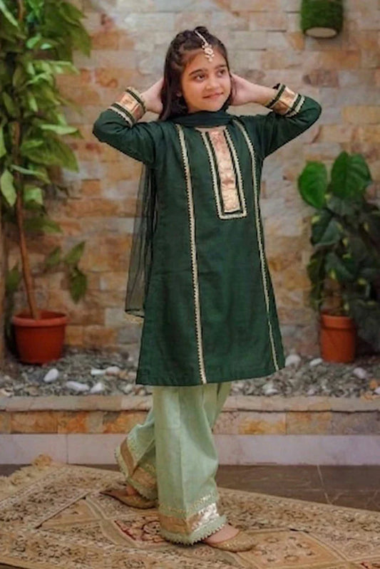 Abar - Dhanak Rung Collection - Green Shine