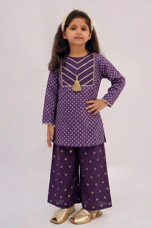 Abar - Dhanak Rung Collection - Purple Boti