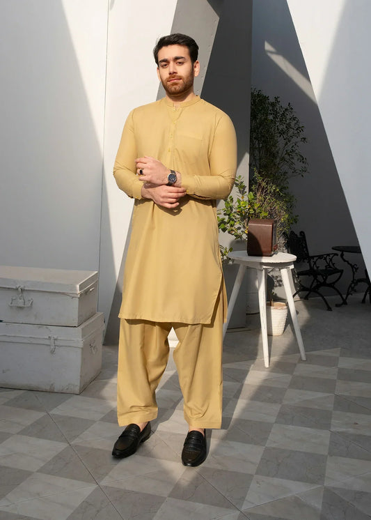 Picture of Wash & Wear | Skin Ban Shalwar Kameez - Available at Raja Sahib