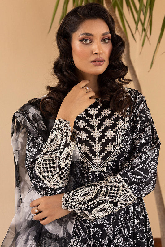 Ellena - 3-PC Stitched Embroidered Suit