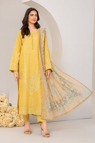 Ellena - 3-PC Stitched Embroidered Suit