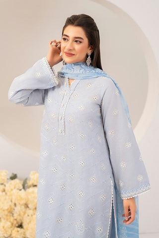 Ellena - 3-PC Stitched Embroidered Suit