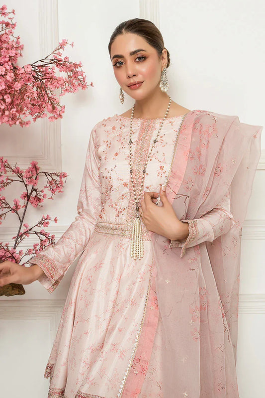 Ellena - 3-PC Stitched Embroidered Suit