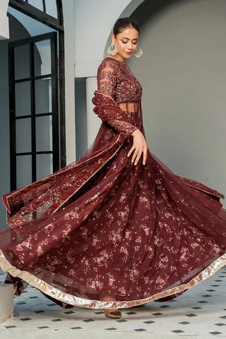 3-PC Stitched Embroidered Suit