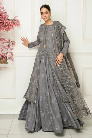 3-PC Stitched Embroidered Suit