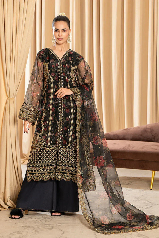 Ellena - 3-PC Stitched Embroidered Suit
