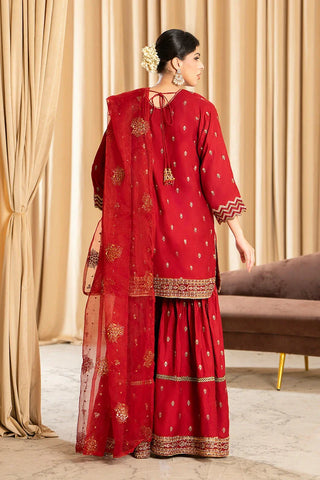 3-PC Stitched Embroidered Suit