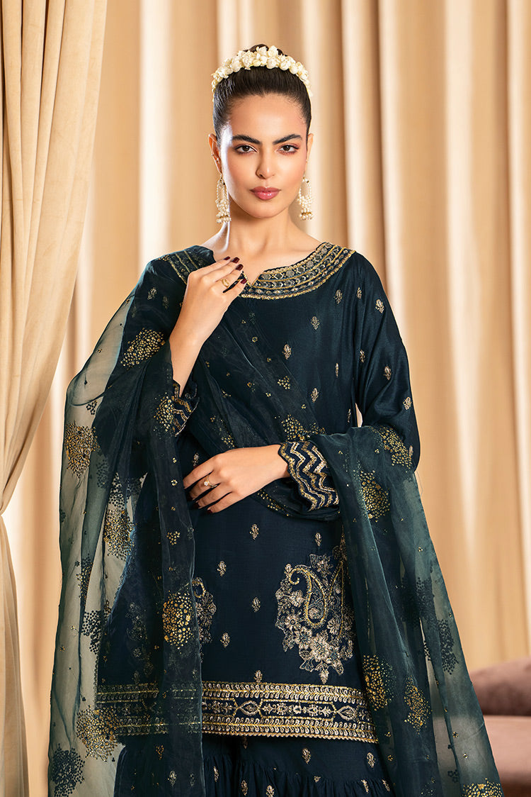 Picture of 3-PC Stitched Embroidered Suit - Available at Raja Sahib