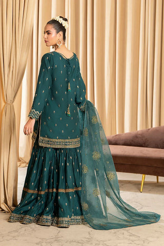 3-PC Stitched Embroidered Suit