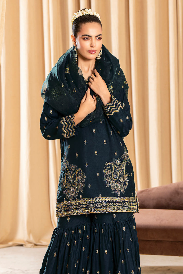 Picture of 3-PC Stitched Embroidered Suit - Available at Raja Sahib