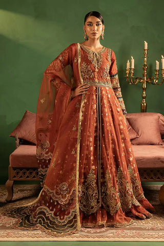 Picture of ANARKALI - US-607 - RUST - Available at Raja Sahib