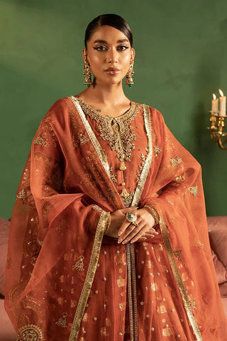 Picture of ANARKALI - US-607 - RUST - Available at Raja Sahib