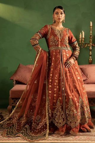 Picture of ANARKALI - US-607 - RUST - Available at Raja Sahib