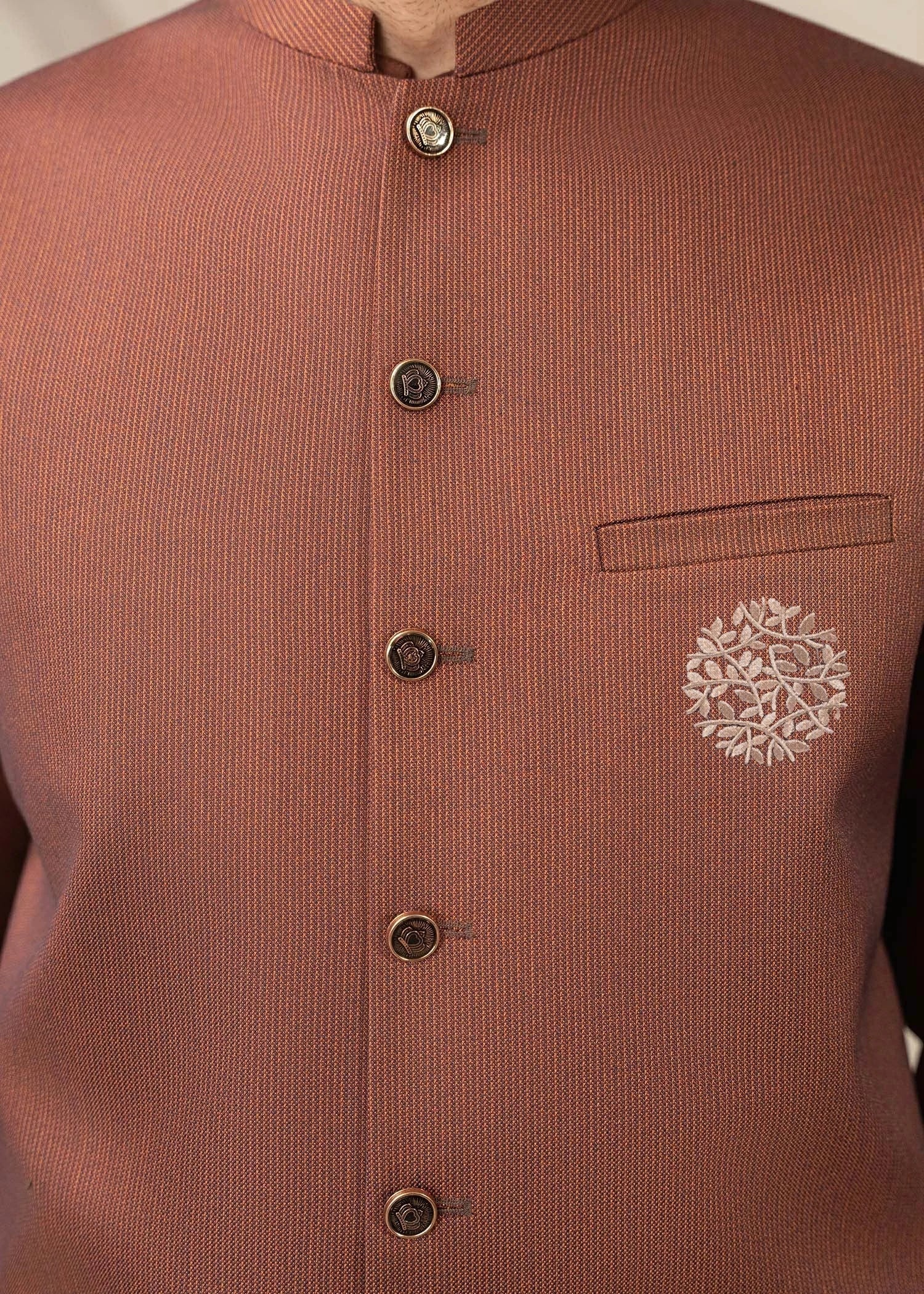 Picture of Platinum Purple | Waist Coat Ceremonial - Available at Raja Sahib
