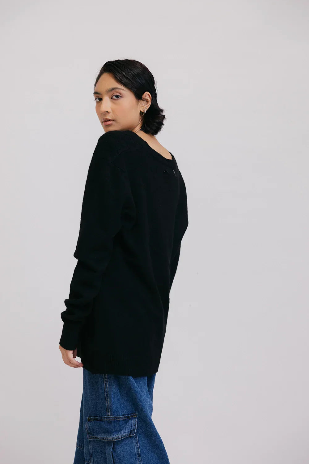 Picture of <!--baf-->Full Sleeves V-Neck Cardigan Sweater - Available at Raja Sahib