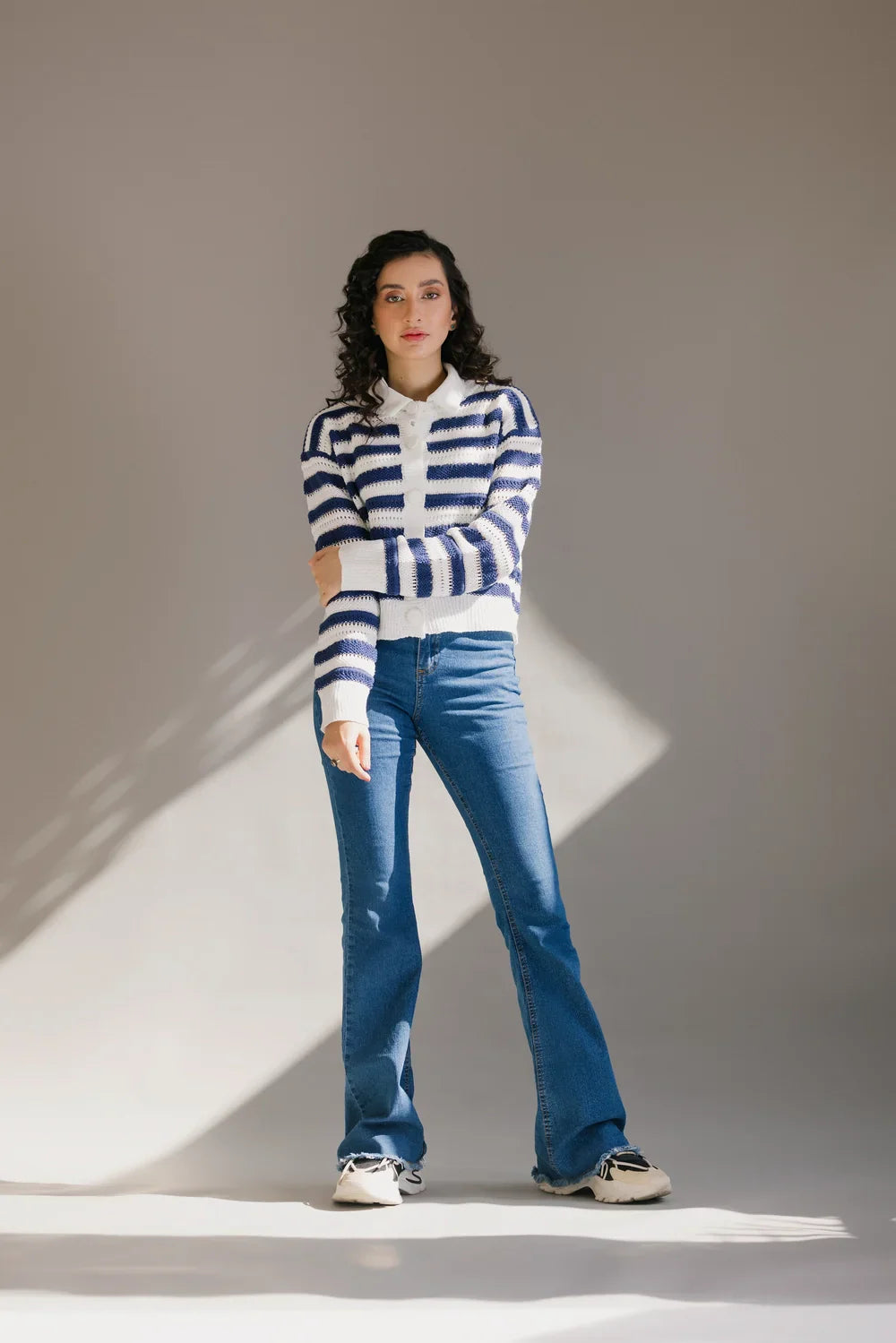Shop Full Sleeves Round Neck Cardigan Sweater Online Now