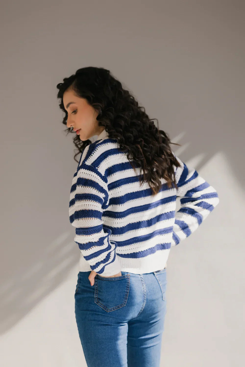Shop Full Sleeves Round Neck Cardigan Sweater Online Now