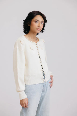 Picture of Full Sleeves Round Neck Cardigan Sweater - Available at Raja Sahib