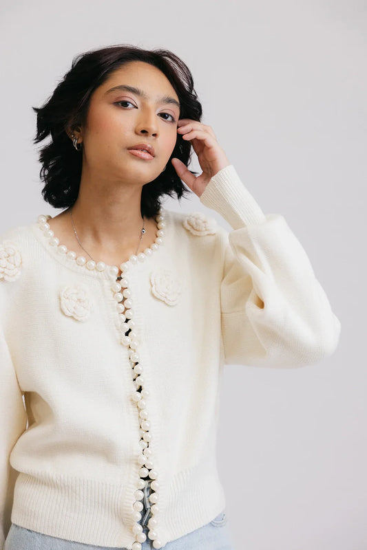 Picture of Full Sleeves Round Neck Cardigan Sweater - Available at Raja Sahib