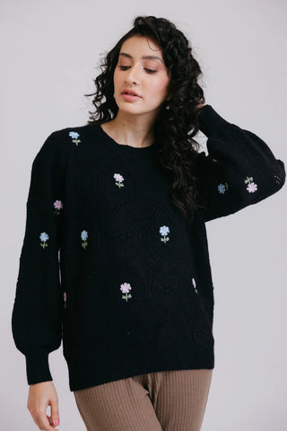 Picture of Full Sleeves Round Neck Pullover Sweater - Available at Raja Sahib